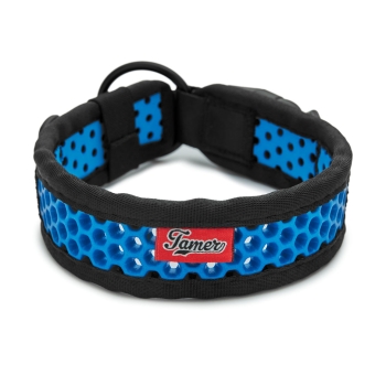 SOFTY Halsband | Länge: 40-46cm | Breite: 3,8cm | Farbe: schwarz/blau